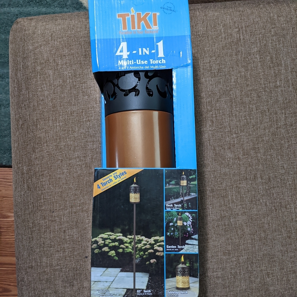 Tiki torch 4in 1. Brand New, never opened.